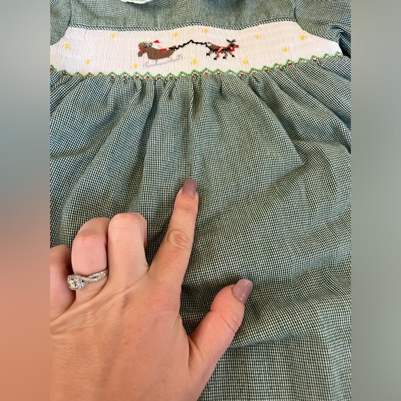 Petit Ami size 9m Santa & Rudolph set w/ small spot shown - Picture 2 of 2